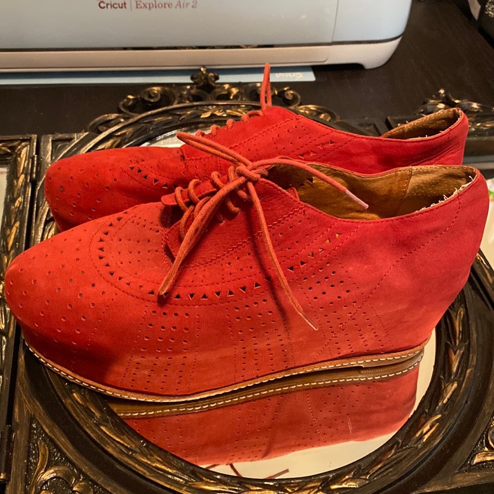 Jeffery Campbell Havana Red Platform Shoes